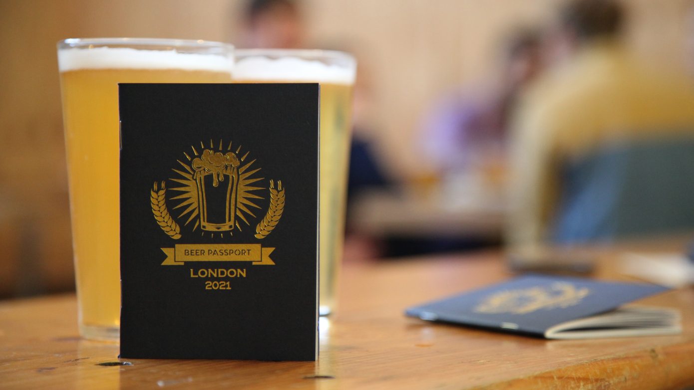 Beer PASSPORT WITH PEOPLE BACKGROUND